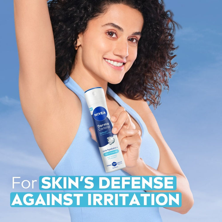 Nivea مزيل العرق Derma Control Pure Hyaluron Pro-Vitam8N B5 0% كحول بخاخ