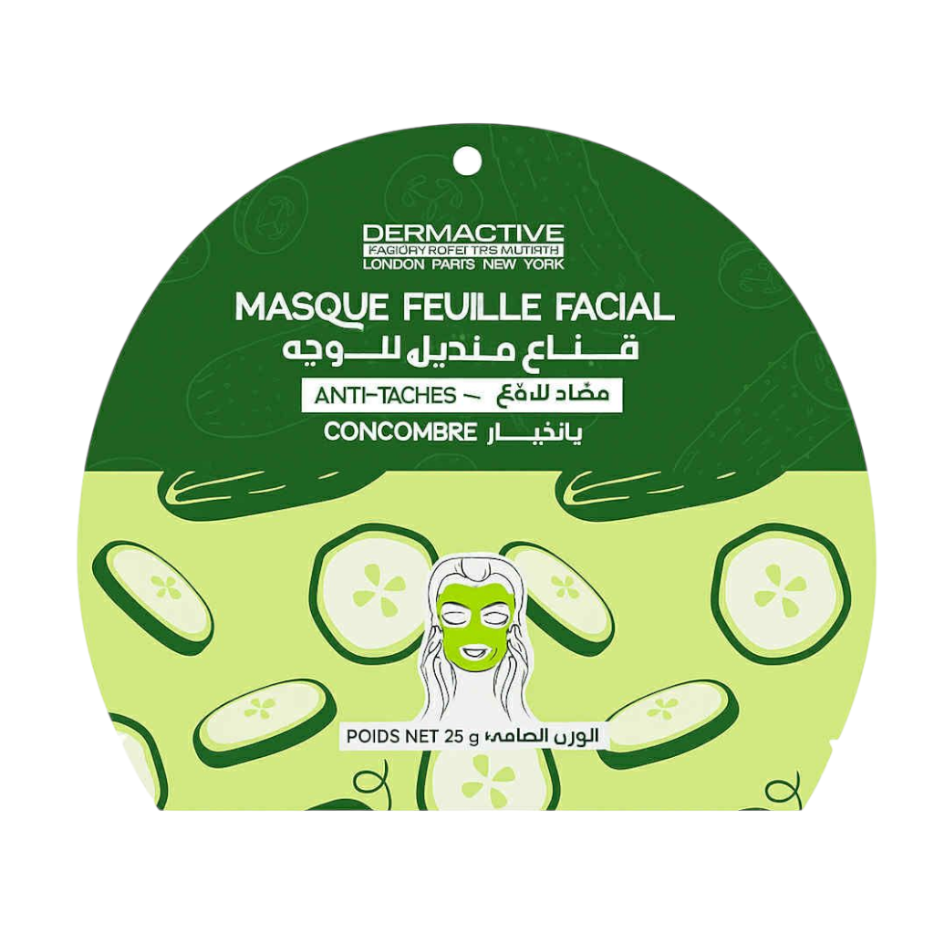 Dermactive Face Care Experts London Paris New York Masque Feuille Facial Concomber