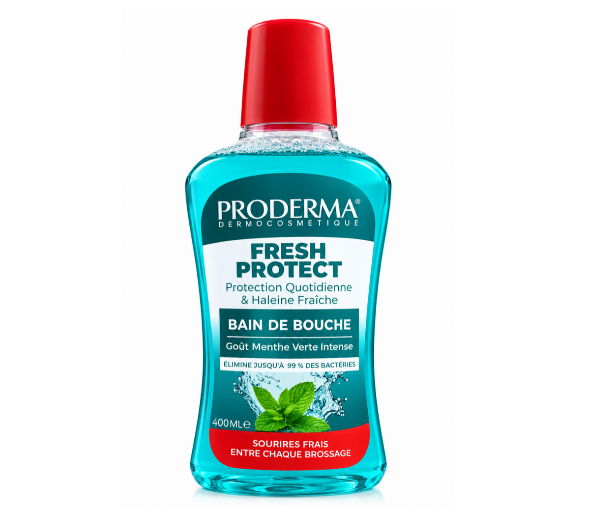 Proderma Fresh Protect غسول الفم بالنعناع الأخضر المكثف