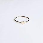 Petite Bague Coeur En Massif Bague Amour