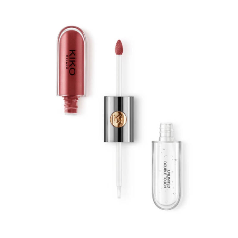 Kiko Unlimited Double Touch Rouge À Lèvres Liquide En 2 Étapes Fini Lumineux