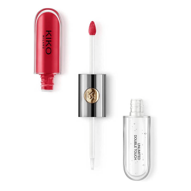 Kiko Unlimited Double Touch Rouge À Lèvres Liquide En 2 Étapes Fini Lumineux