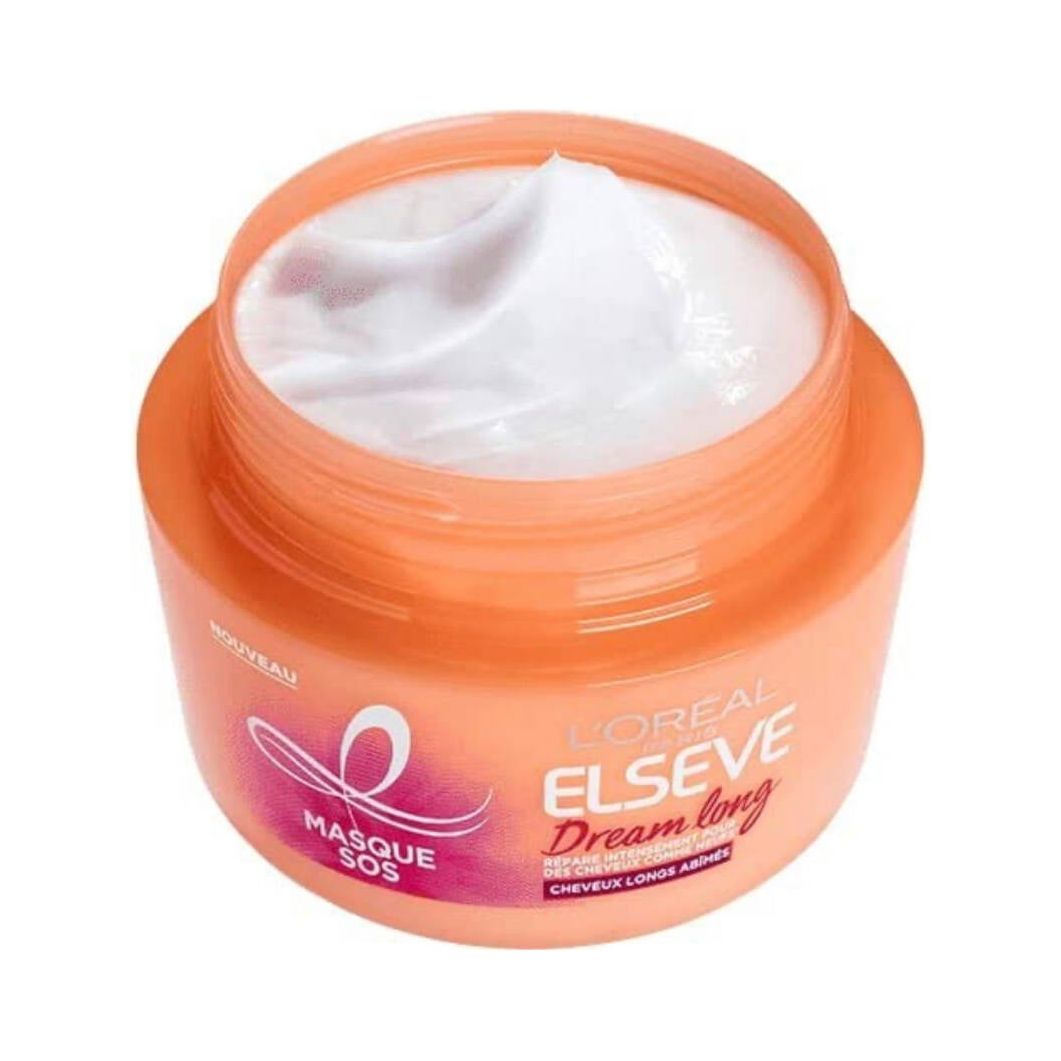 Elseve Dream Long Masque Reconstructeur Enrichi En Huile De Ricin/Kératine Pour Cheveux Longs