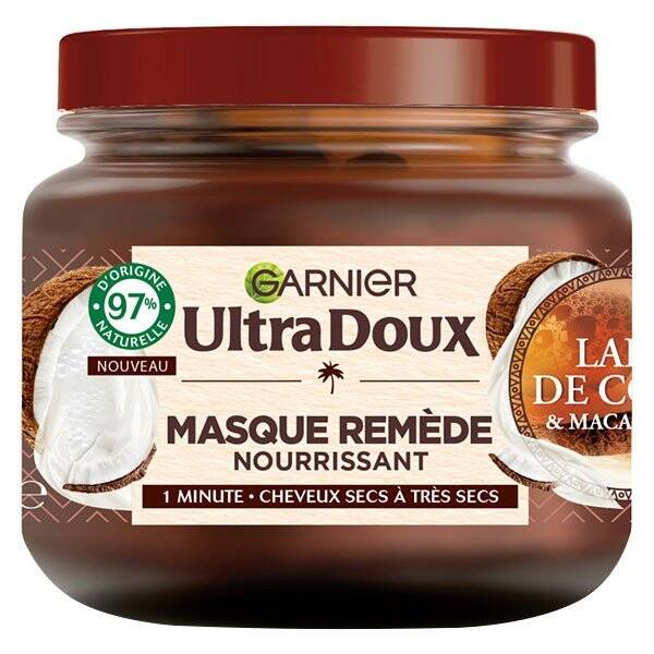 Garnier Ultra Doux Masque Remède Assouplissant Lait De Coco